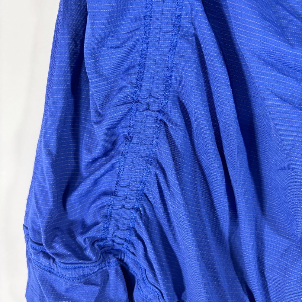 Lululemon Ruched Blue Racerback Tank - Picture 4 of 6